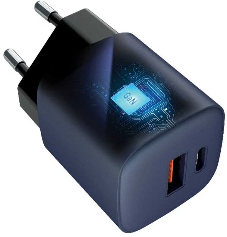 Įkroviklis Forcell F-Energy (1xUSB-C;1xUSB 3A 33W) juodas