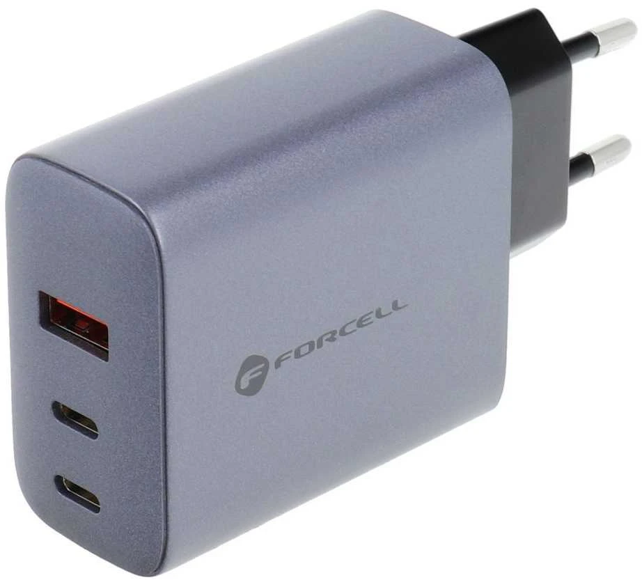 Įkroviklis Forcell F-Energy (2xUSB-C;1xUSB 4A 65W) juodas