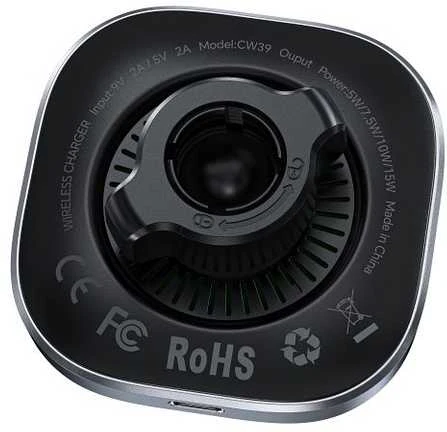 Belaidis automobilinis telefono laikiklis, suderinamas su „Magsafe Forcell F-Grip Air Mag F-07 Qi2 15W“ oro išleidimo angos sidabrinas