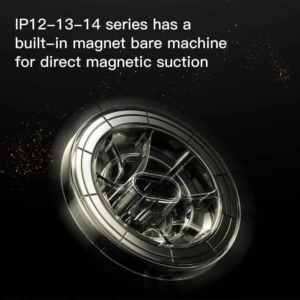 Magnetinis automobilio telefono laikiklis, suderinamas su „Magsafe Forcell F-Grip PrecisionX“ priekiniu stiklu / prietaisų skydeliu / ventiliacijos angomis (juodas)