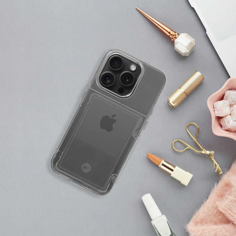 Dėklas Forcell F-PROTECT skirtas iPhone 15 Pro skaidrus