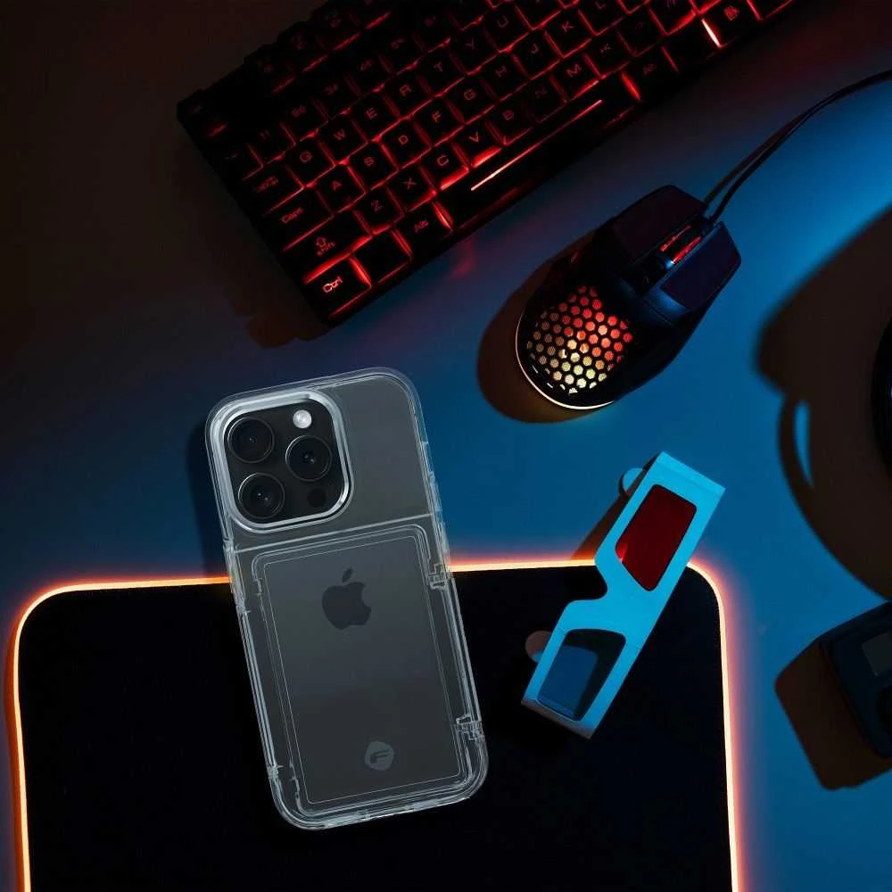 Dėklas Forcell F-PROTECT skirtas iPhone 15 Pro skaidrus