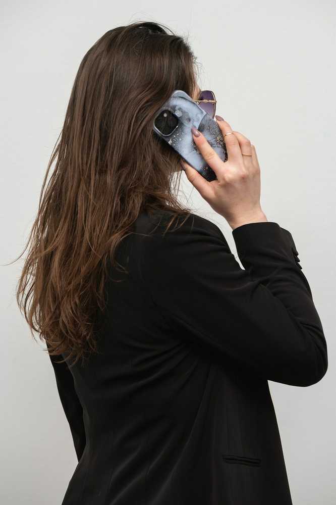 Case for iPhone 15 PRO Forcell F-Protect Mirage compatible with Magsafe marble mist