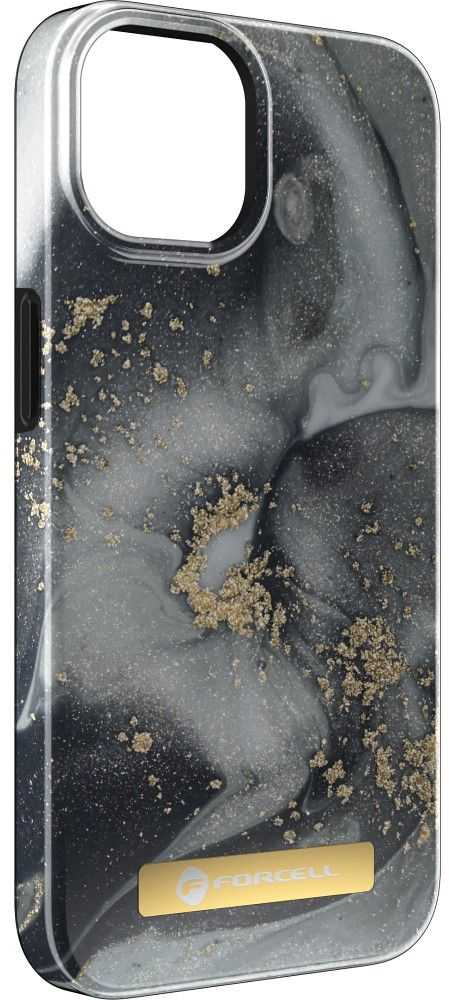 Case for iPhone 15 PRO Forcell F-Protect Mirage compatible with Magsafe marble mist