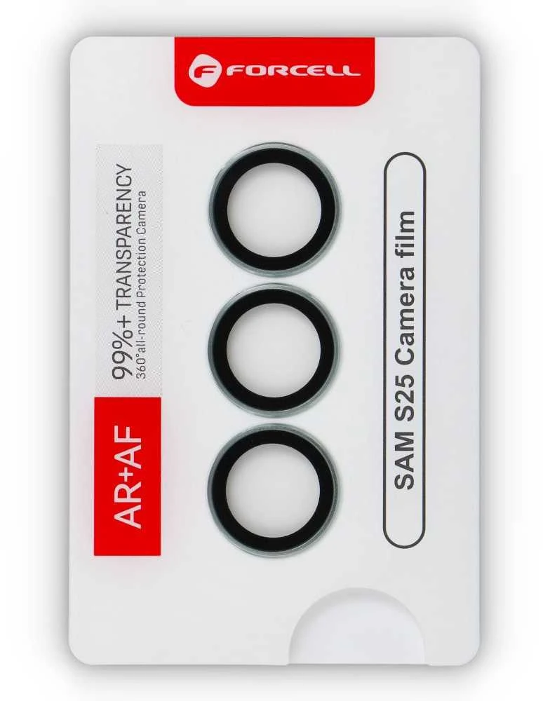 „Forcell Premium“ grūdintas stiklas kamerai – skirtas Samsung Galaxy S25 Mint