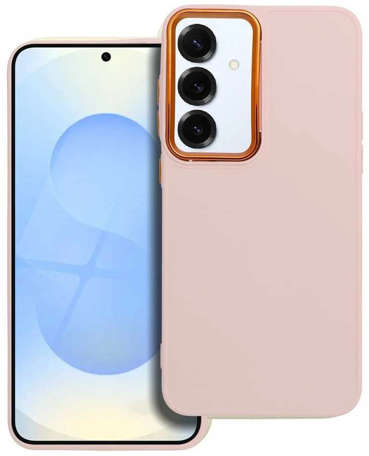 Oem FRAME dėklas skirtas Samsung Galaxy S25 Plus powder rožinės spalvos