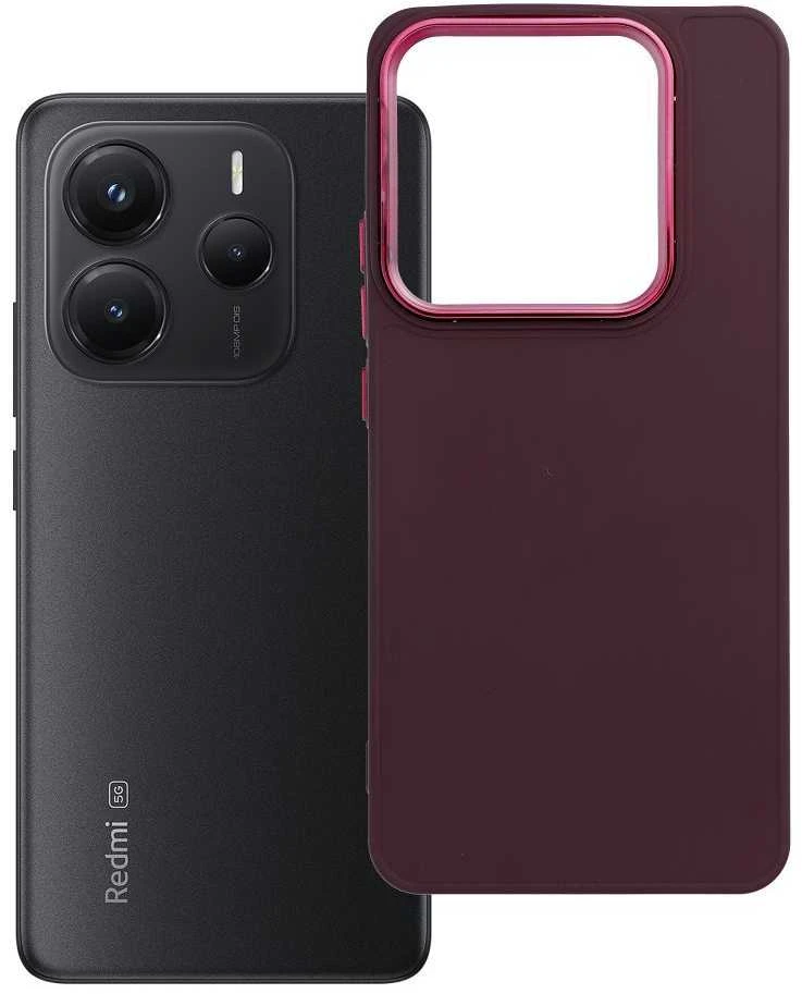 Oem FRAME dėklas skirtas Xiaomi Redmi Note 14 5G violetinės spalvos