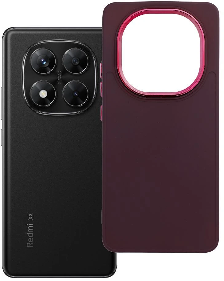 Oem FRAME dėklas skirtas Xiaomi Redmi Note 14 PRO 5G / 14 PRO PLUS 5G violetinės spalvos