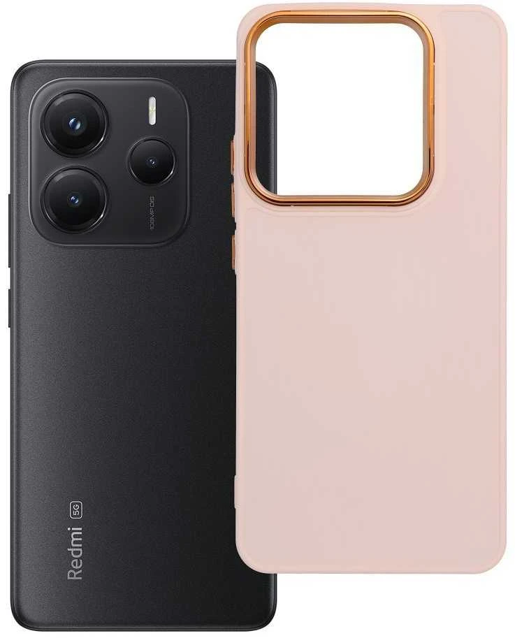 Oem FRAME dėklas skirtas Xiaomi Redmi Note 14 5G powder rožinės spalvos