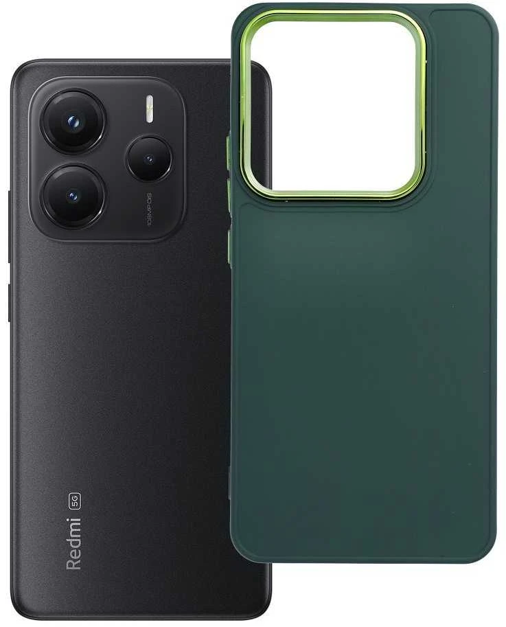 Oem FRAME dėklas skirtas Xiaomi Redmi Note 14 5G žalios spalvos