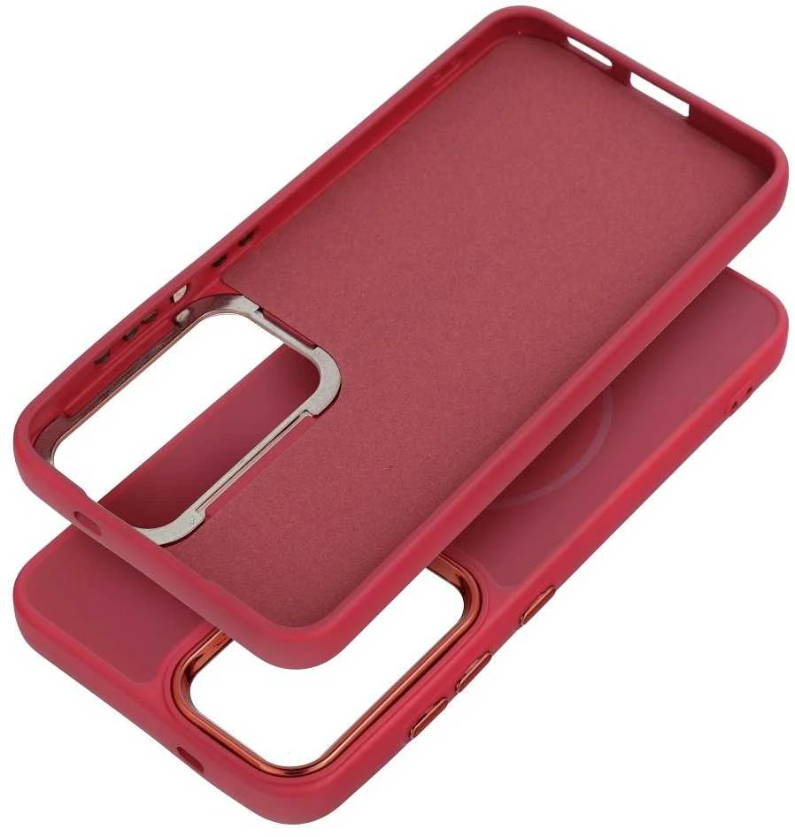Oem Dėklas na Samsung A57 Frame Mag Cover zgodne su MagSafe magenta