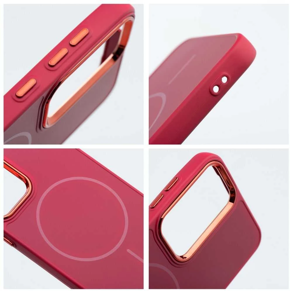 Oem Dėklas na Samsung A57 Frame Mag Cover zgodne su MagSafe magenta