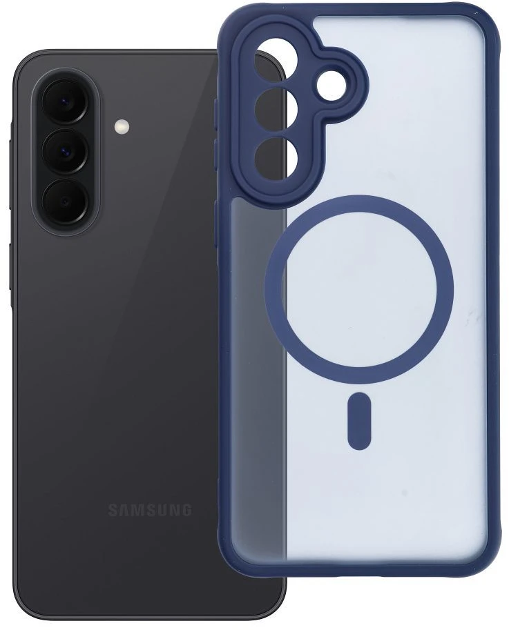 Oem FULL „Samsung A37“ matinis „MagSafe“ dėklas, tamsiai mėlynas