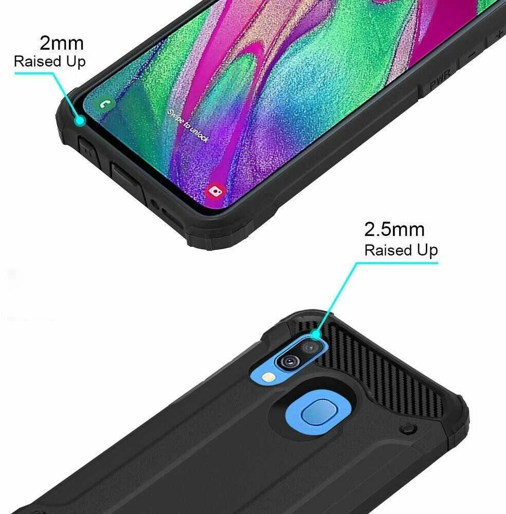 Forcell Oem ARMOR dėklas skirtas Samsung Galaxy A40 juodos spalvos