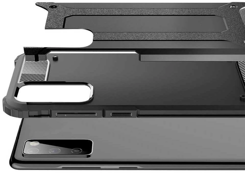 Forcell Oem ARMOR dėklas skirtas Samsung Galaxy S20 FE / S20 FE 5G juodos spalvos