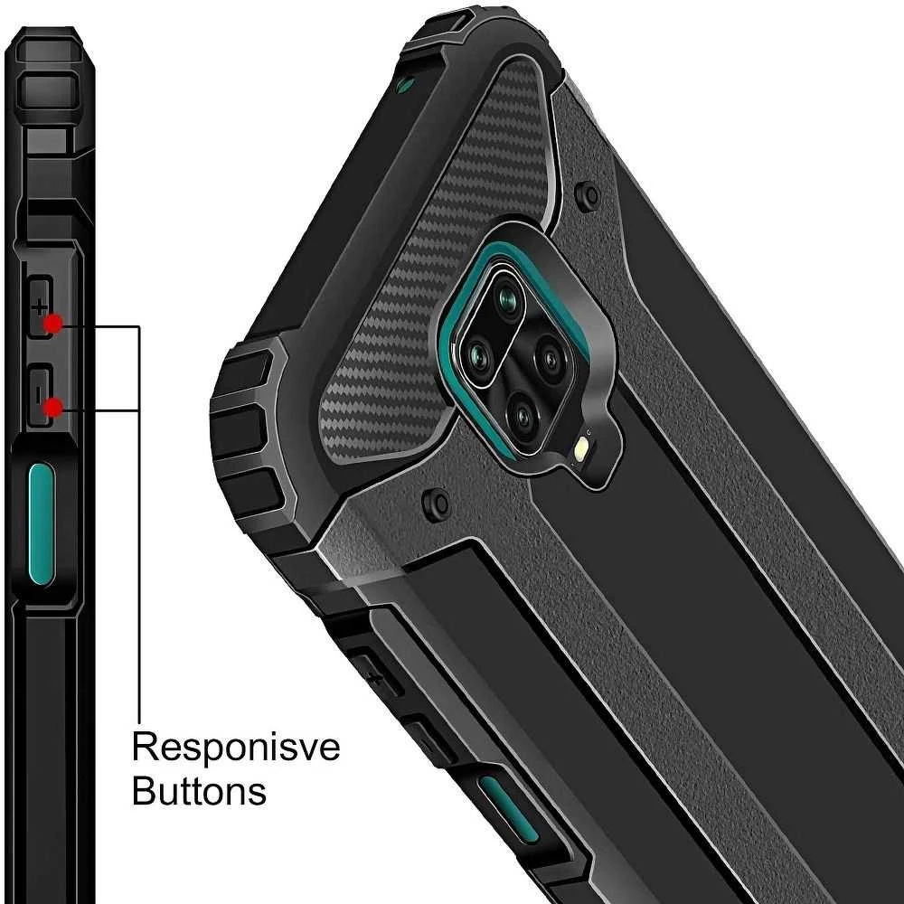 Forcell Oem ARMOR dėklas skirtas Xiaomi Redmi Note 9S / 9 Pro juodos spalvos