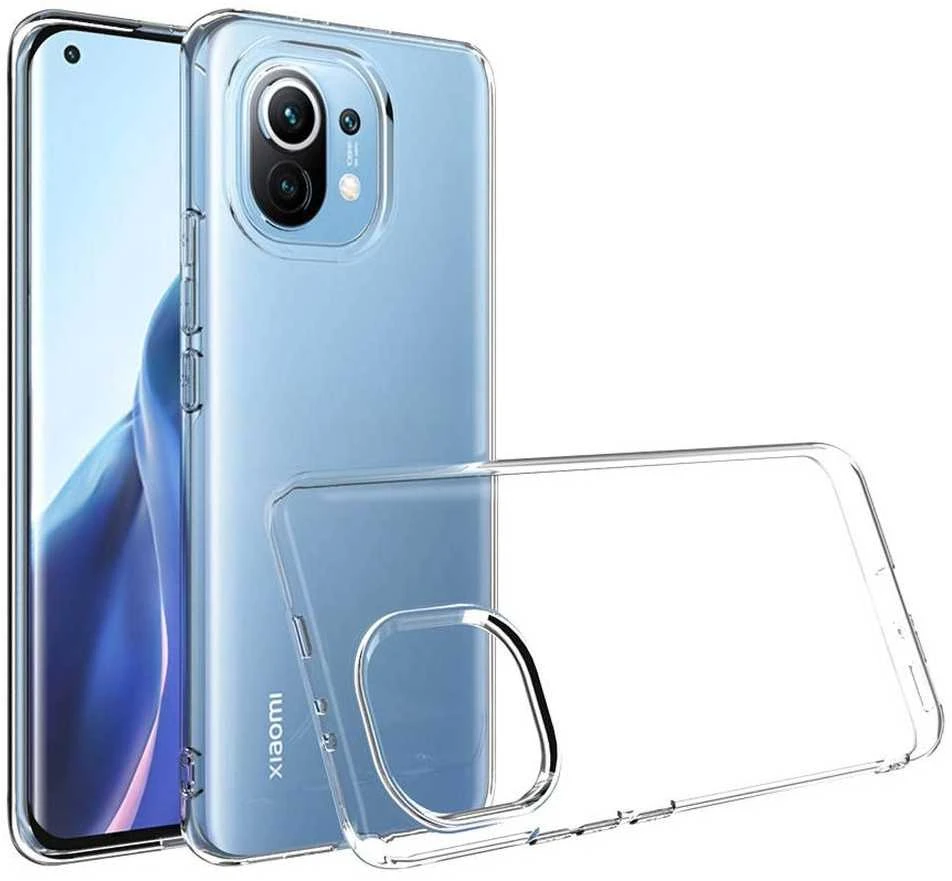 Dėklas Oem BACK CASE ULTRA SLIM 0,5 mm skirtas Xiaomi Mi 11 Lite 5G / Mi 11 Lite LTE ( 4G ) skaidrus