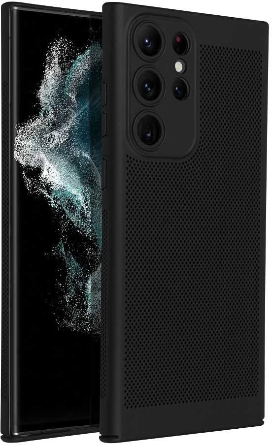 Oem BREEZY dėklas skirtas Samsung Galaxy S22 Ultra juodos spalvos