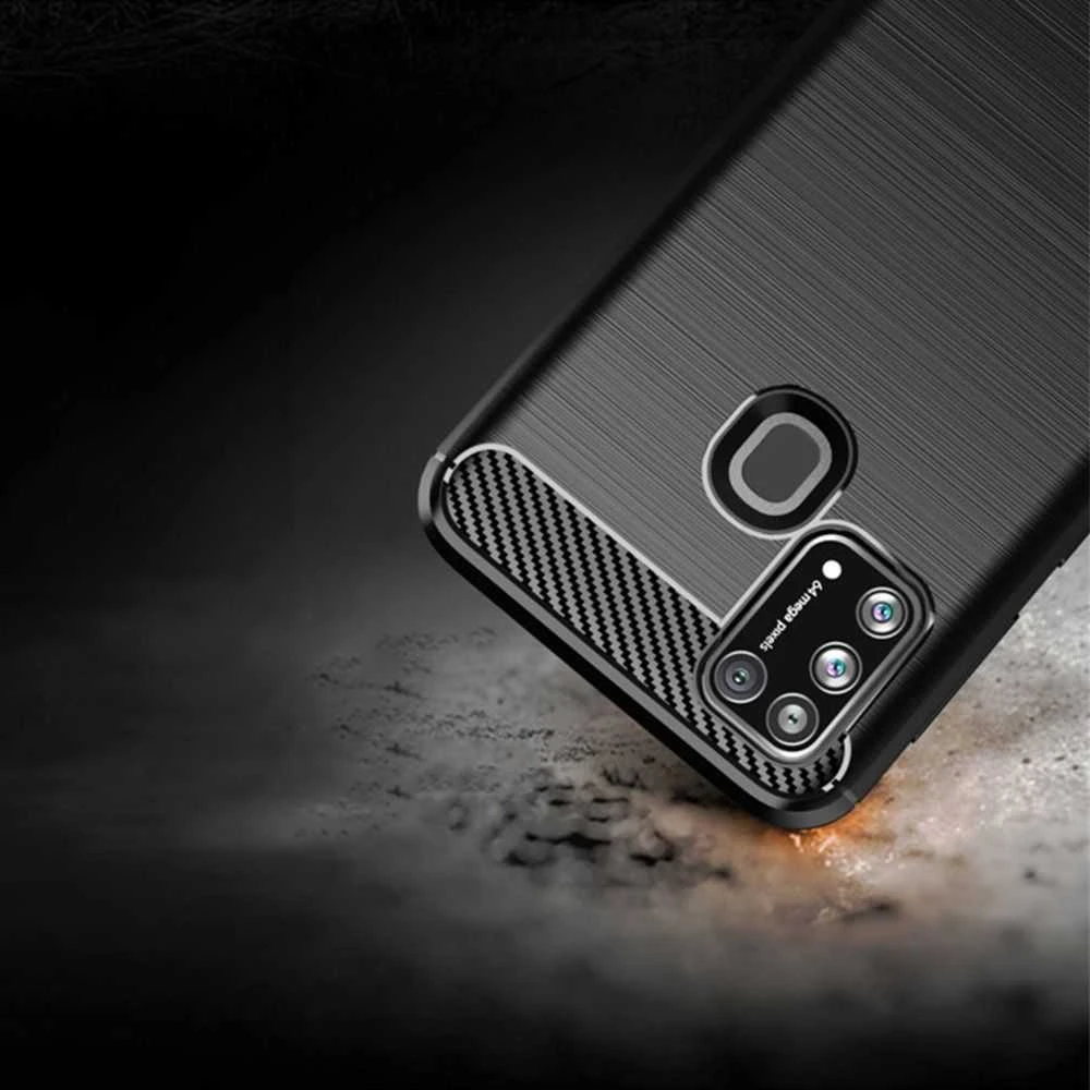 Dėklas Partner Tele.com Case Forcell CARBON SAMSUNG Galaxy M31 juoda