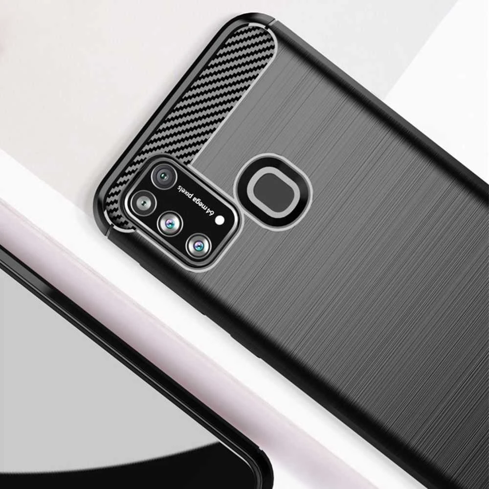 Dėklas Partner Tele.com Case Forcell CARBON SAMSUNG Galaxy M31 juoda