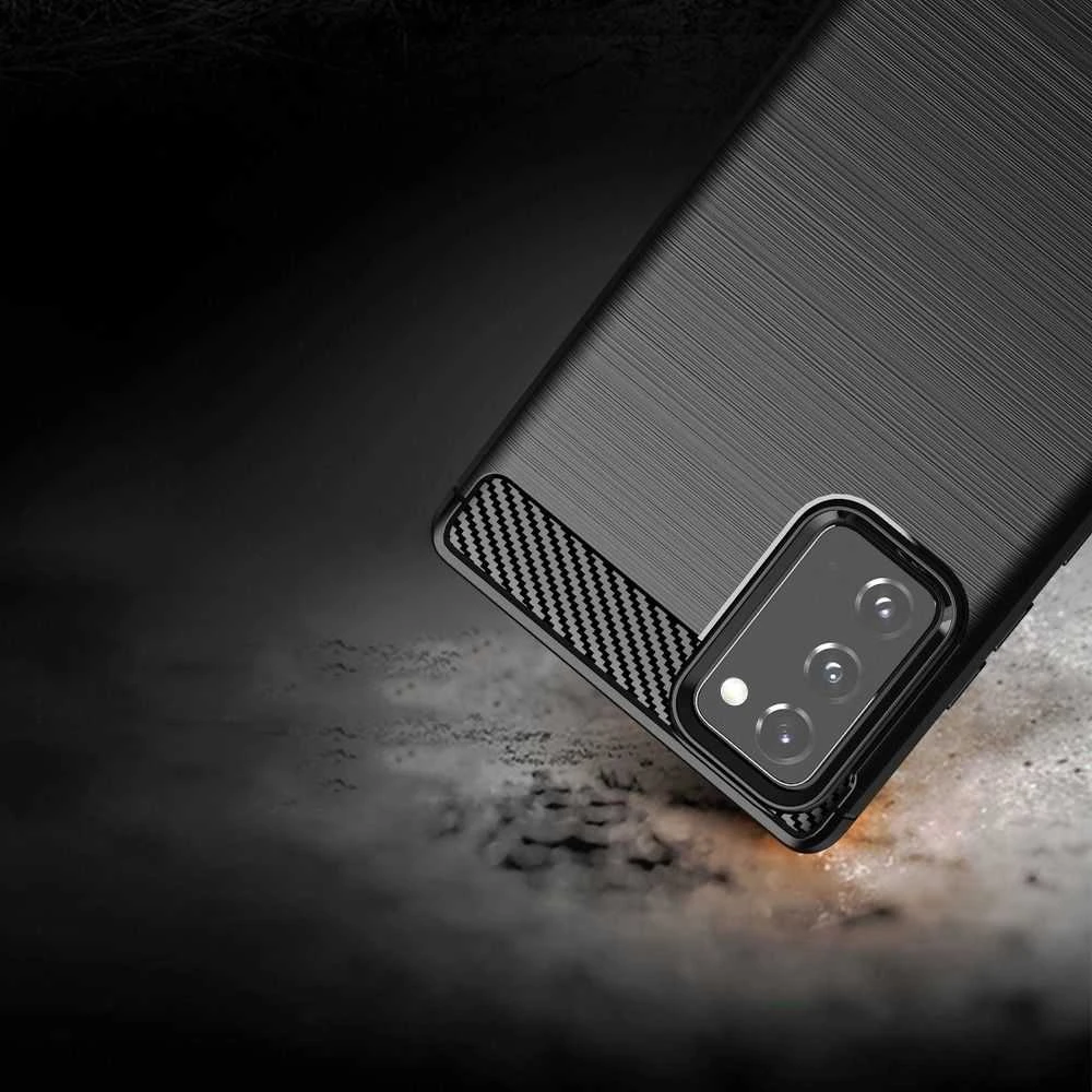 Reach Dėklas Carbon Lux Samsung N980 Note 20 juodas