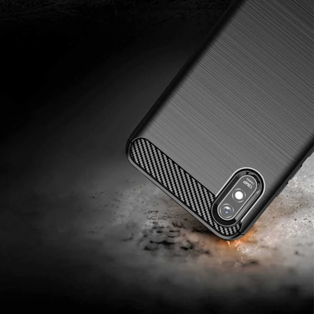 Oem CARBON dėklas skirtas Xiaomi Redmi 9A / 9AT juodos spalvos