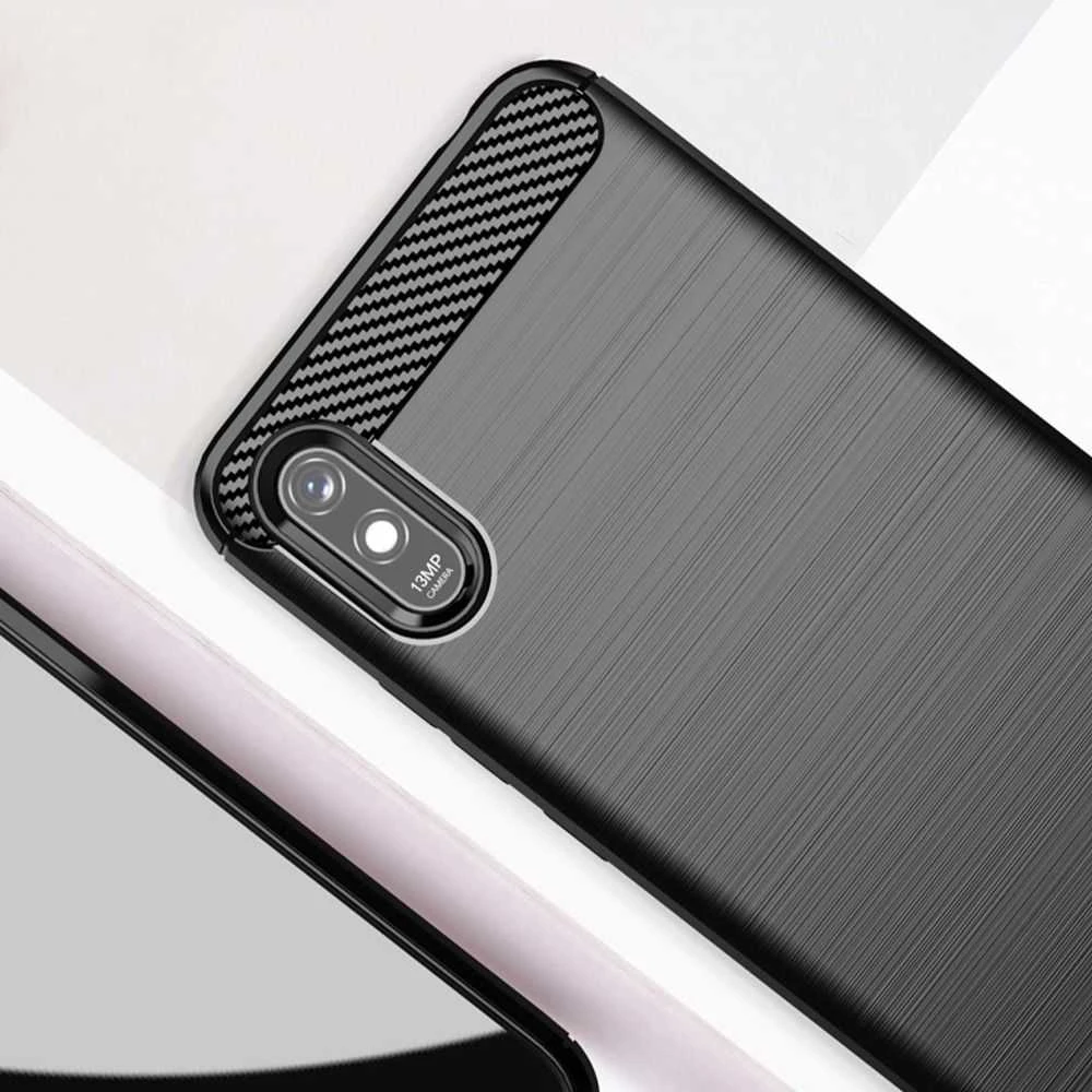Oem CARBON dėklas skirtas Xiaomi Redmi 9A / 9AT juodos spalvos