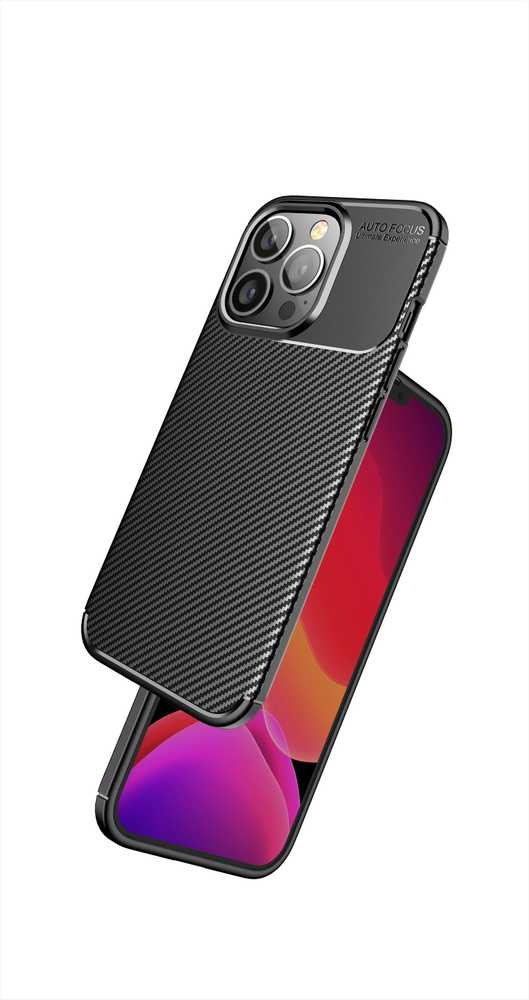 Forcell Oem Dėklas CARBON PREMIUM skirtas Xiaomi Redmi Note 9 juodos spalvos
