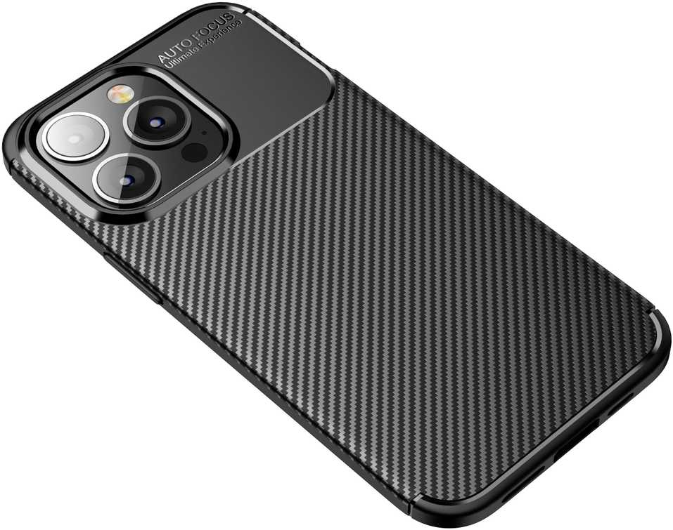 Forcell Oem Dėklas CARBON PREMIUM skirtas Xiaomi Redmi Note 9 juodos spalvos