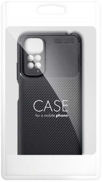 Forcell Oem Dėklas CARBON PREMIUM skirtas Xiaomi Redmi Note 9 juodos spalvos