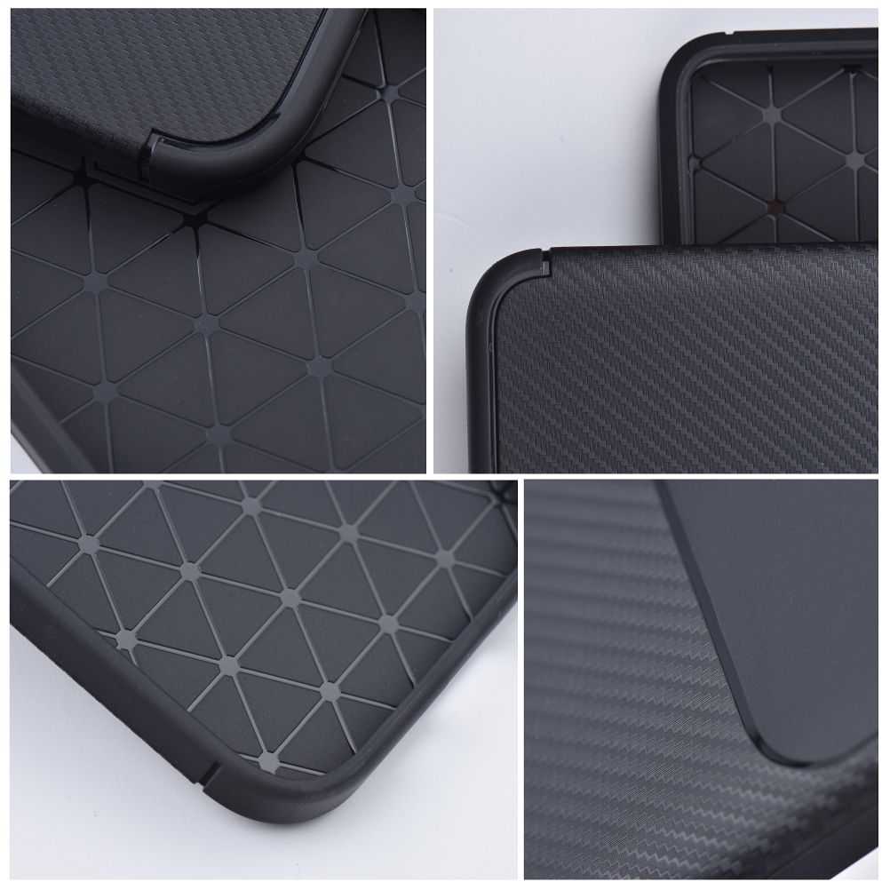 Forcell Oem Dėklas CARBON PREMIUM skirtas Xiaomi Redmi Note 9 juodos spalvos