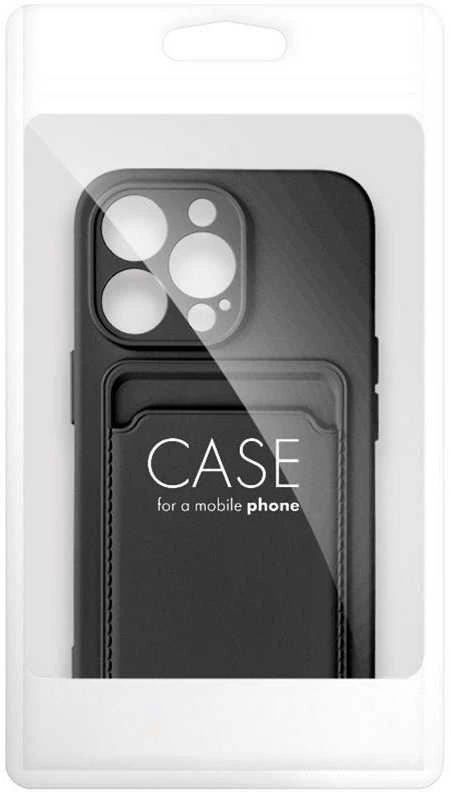 Dėklas Forcell CARD case for IPHONE 13 juodas