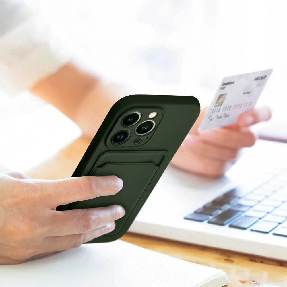 Oem KORTELĖS dėklas IPHONE 16 Plus žalias