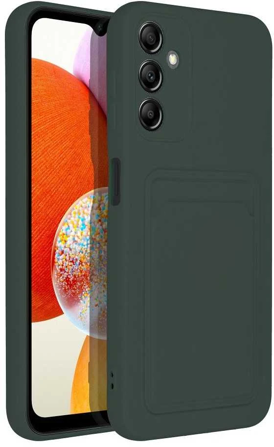 Oem CARD Dėklas skirtas Samsung Galaxy A14 5G / A14 4G žalios spalvos