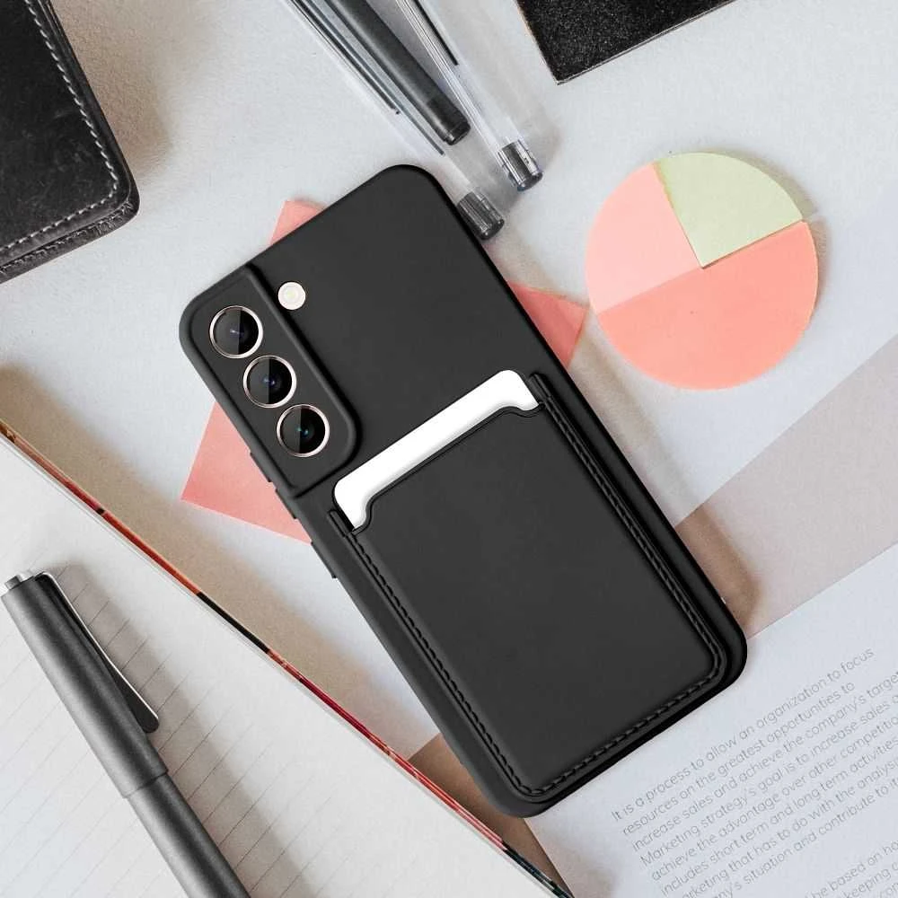 Oem Dėklas CARD skirtas Samsung Galaxy A35 5G juodos spalvos
