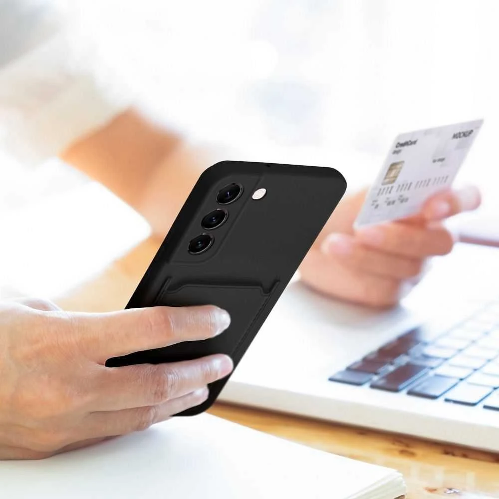 Oem Dėklas CARD skirtas Samsung Galaxy A35 5G juodos spalvos