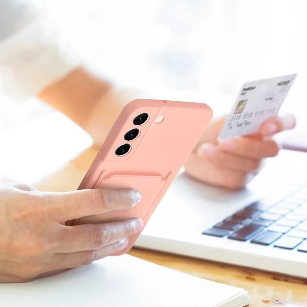 Oem Dėklas CARD skirtas Samsung Galaxy A35 5G rožinės spalvos