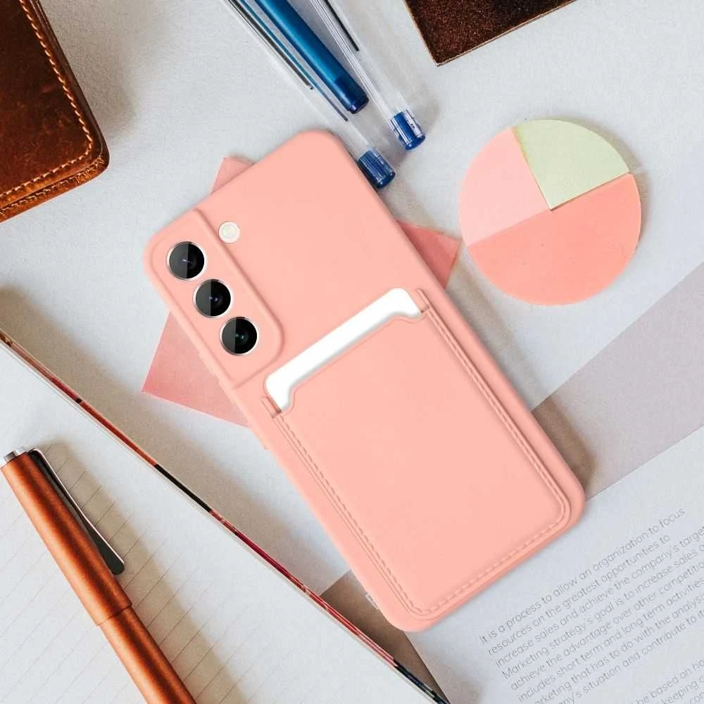 Oem Dėklas CARD skirtas Samsung Galaxy A35 5G rožinės spalvos