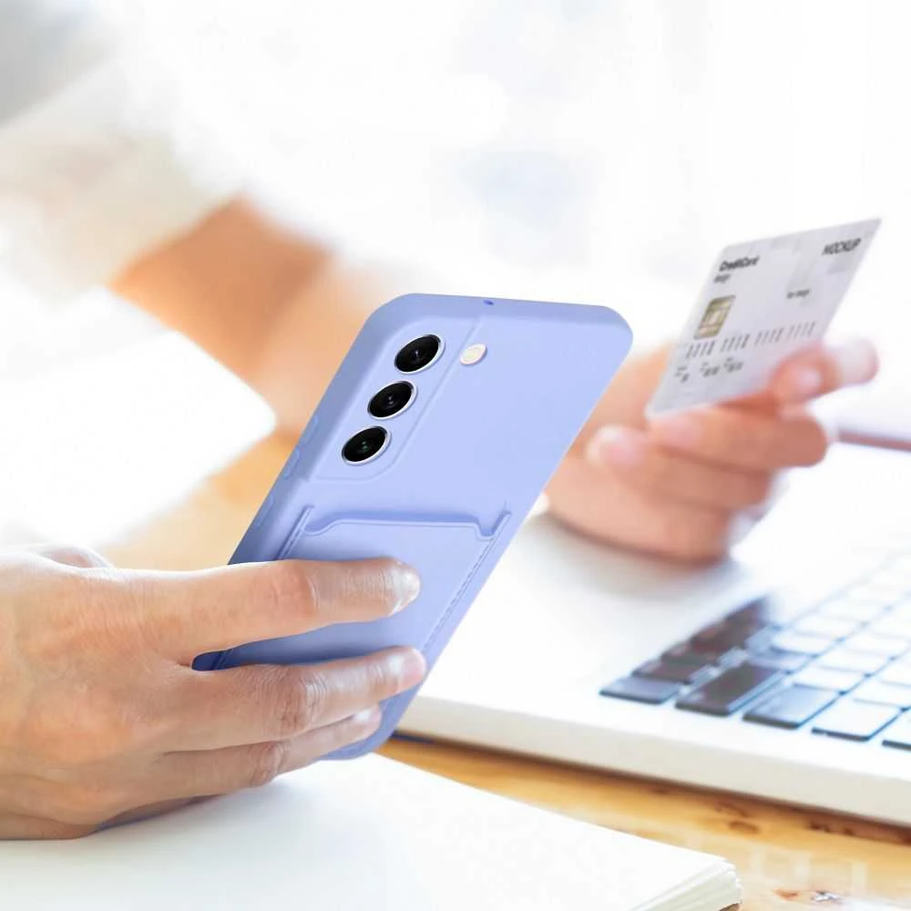 Oem CARD Dėklas skirtas Samsung Galaxy A35 5G violetinės spalvos