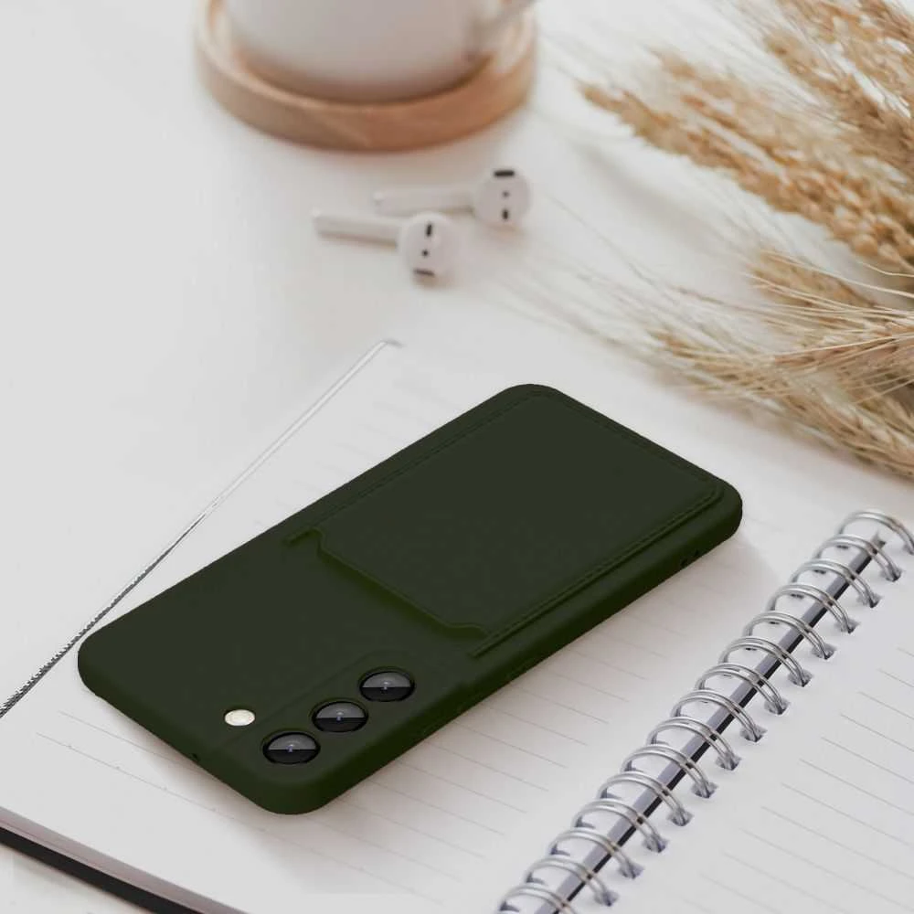 Oem CARD Dėklas skirtas Samsung Galaxy A35 5G žalios spalvos