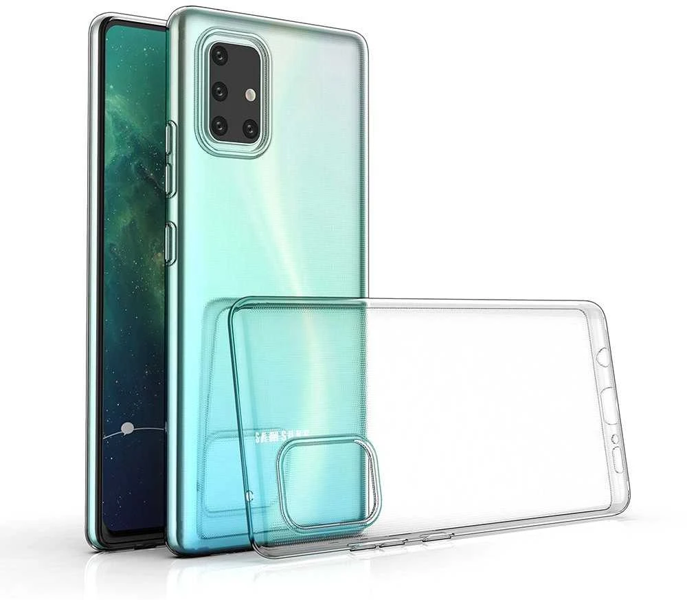 Oem CLEAR dėklas 2 mm BOX skirtas Samsung Galaxy A71 skaidrus