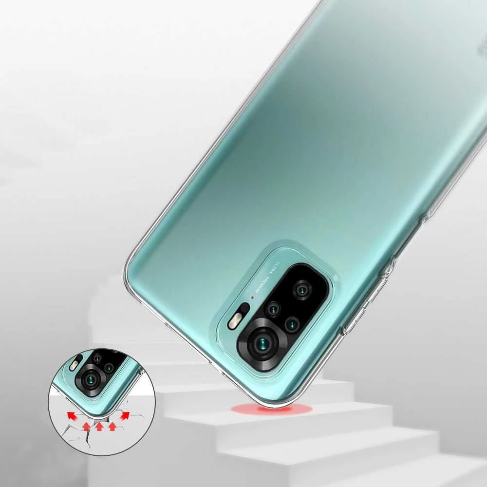 Oem CLEAR dėklas 2 mm BOX skirtas Xiaomi Redmi Note 10 / 10S skaidrus