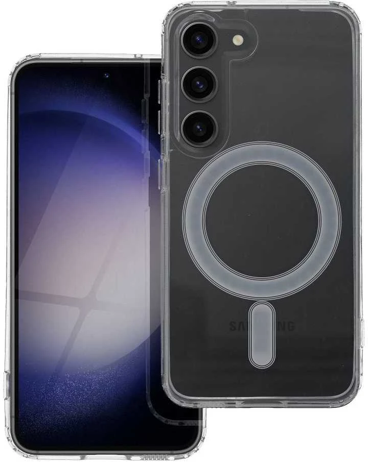 Oem CLEAR MAG COVER dėklas suderinamas su MagSafe skirtas Samsung Galaxy S23 skaidrus