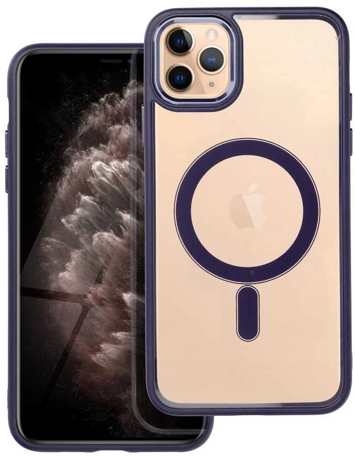 Dėklas Oem Case for iPhone 12 / 12 PRO Color Edge Mag Cover compatible with MagSafe violetinė