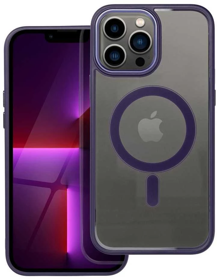 Dėklas Oem Case for iPhone 13 PRO MAX Color Edge Mag Cover compatible with MagSafe violetinė