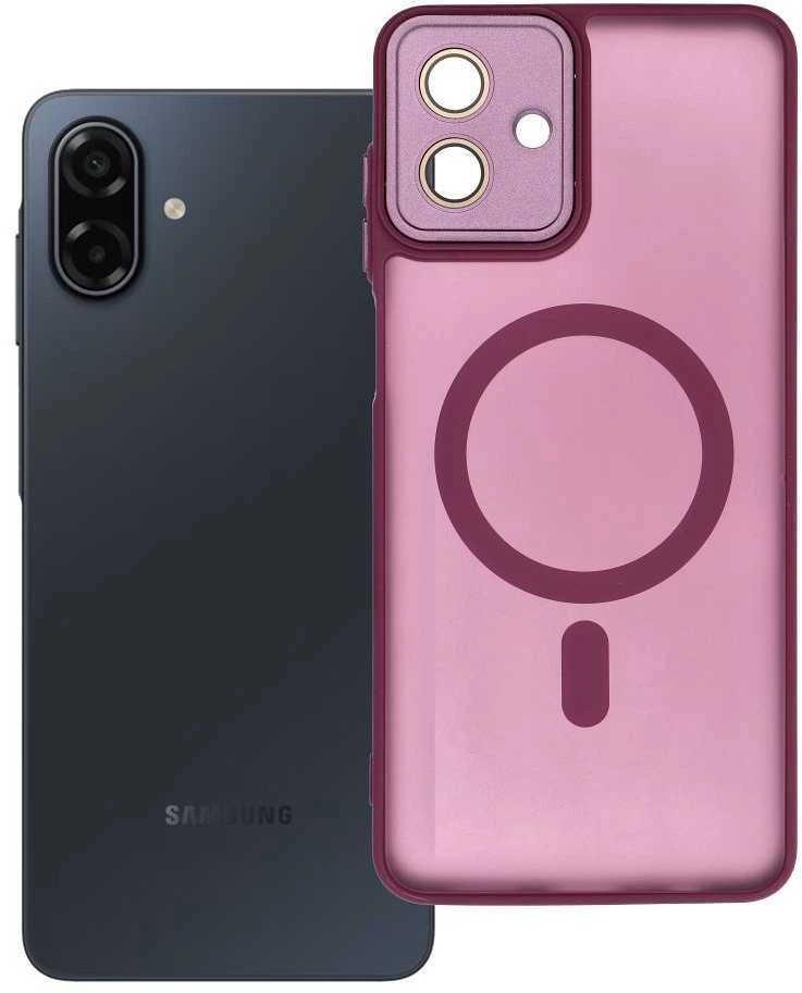 Oem Dėklas na Samsung A07 / A08 Variete Mag Cover zgodne su MagSafe violetinė