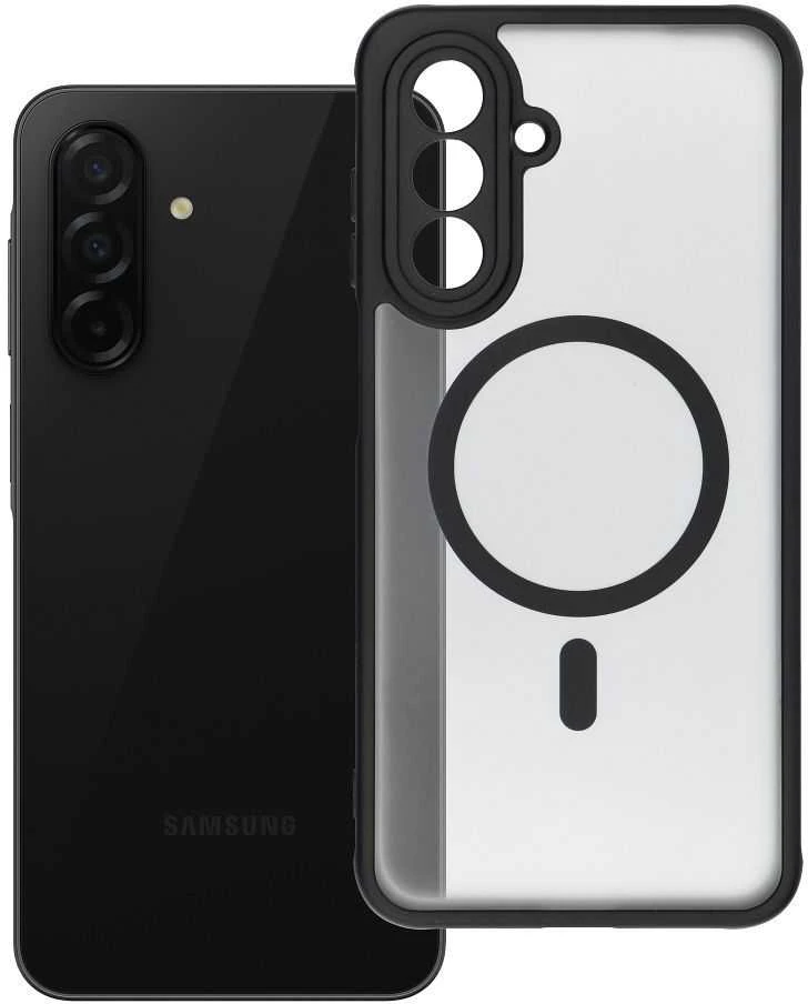Oem FULL MATTE MAG COVER dėklas suderinamas su MagSafe skirtas Samsung Galaxy A26 juodos spalvos