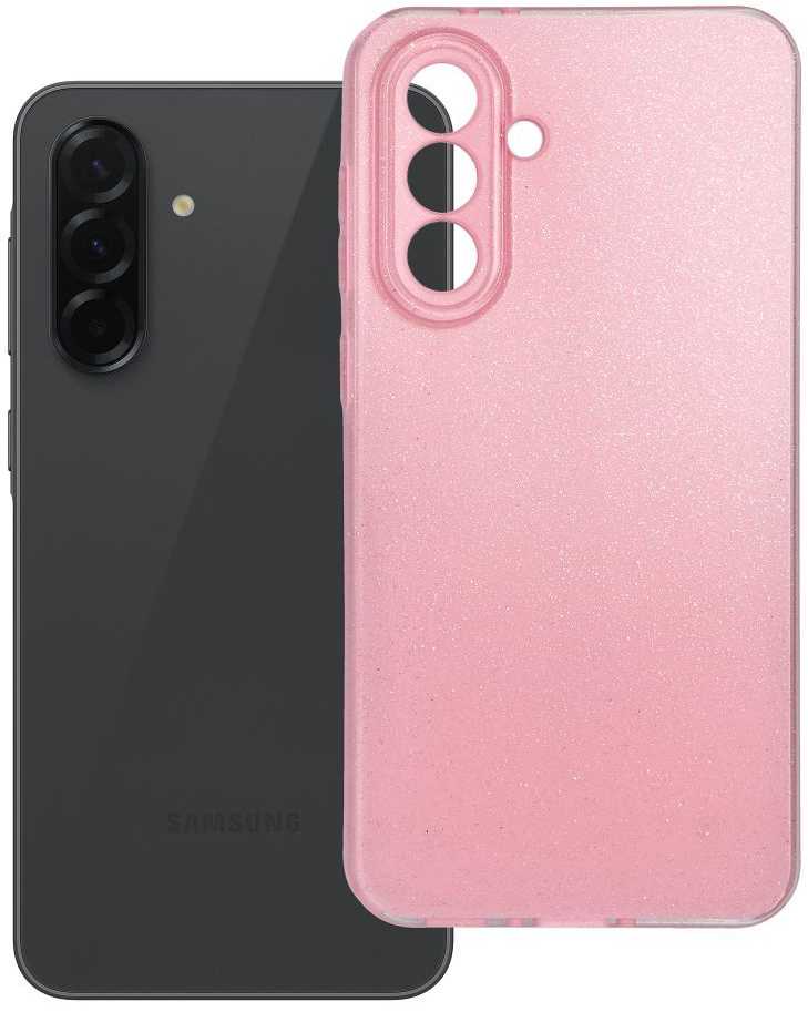 Dėklas Oem CLEAR CASE 2 mm BLINK skirtas Samsung Galaxy A36 5G rožinės spalvos