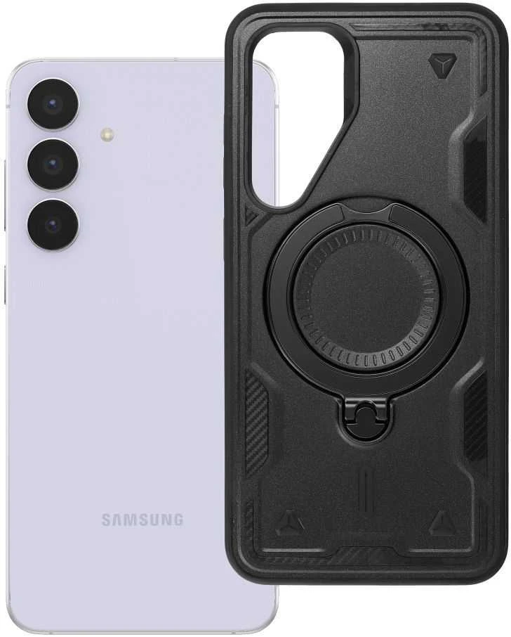 Oem FROST ARMOR dėklas, skirtas SAMSUNG S25 FE, juodas
