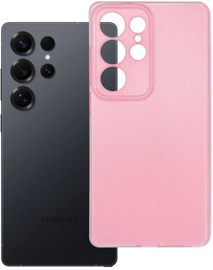 Dėklas Oem CLEAR CASE 2 mm BLINK skirtas Samsung Galaxy S25 Ultra rožinės spalvos